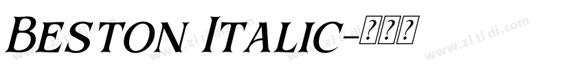Beston Italic字体转换